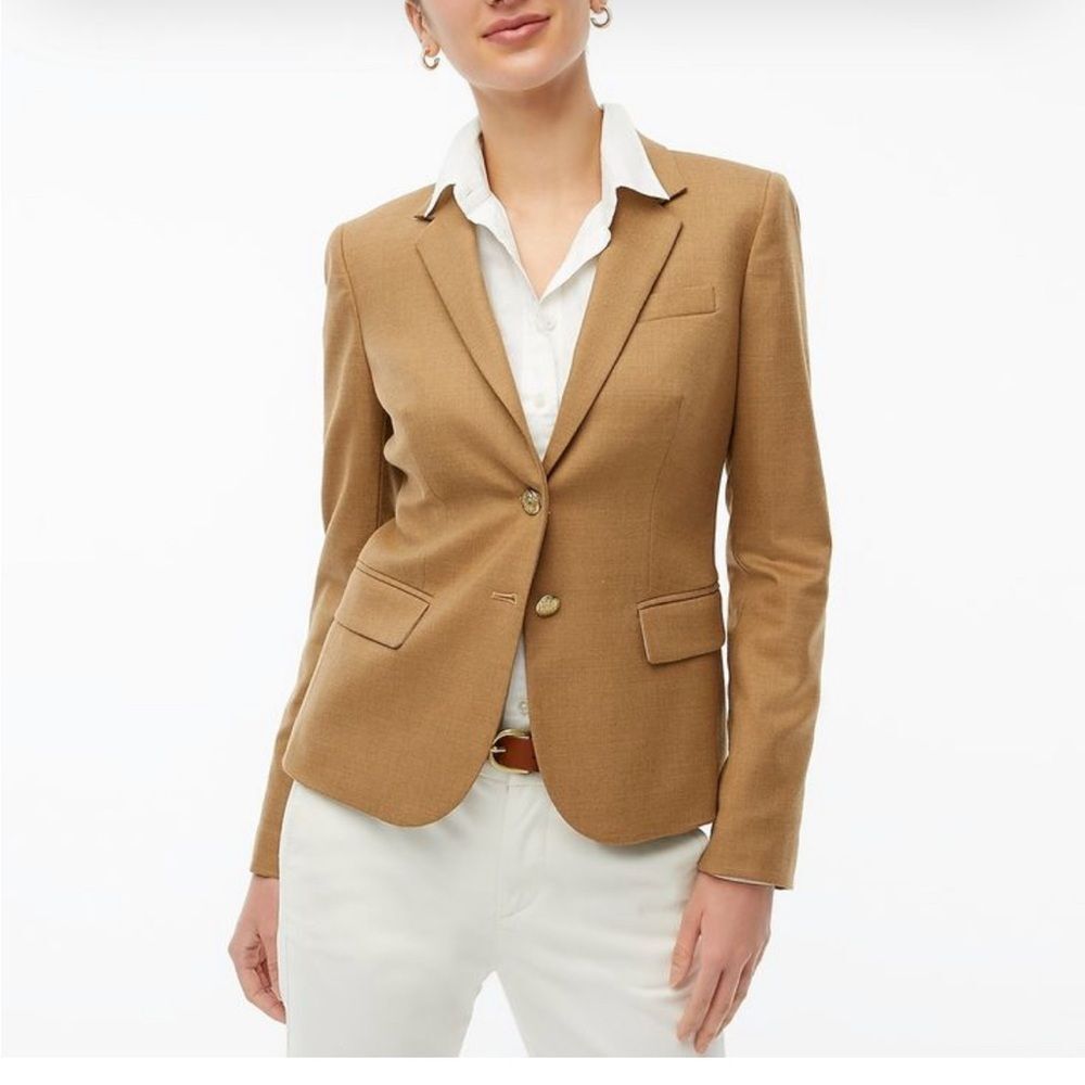 NWOT J.CREW MERCENTILE TAN BLAZER SIZE 0